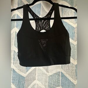 The North Face Sports Bra Womens Medium Black Stow-N-Go Cool Dry Hook & Eye